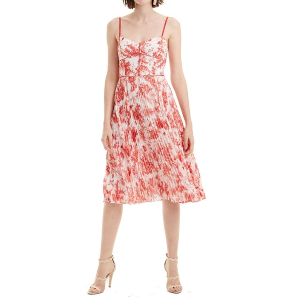 CLUB MONACO Sinthea Floral Pleated Dress
